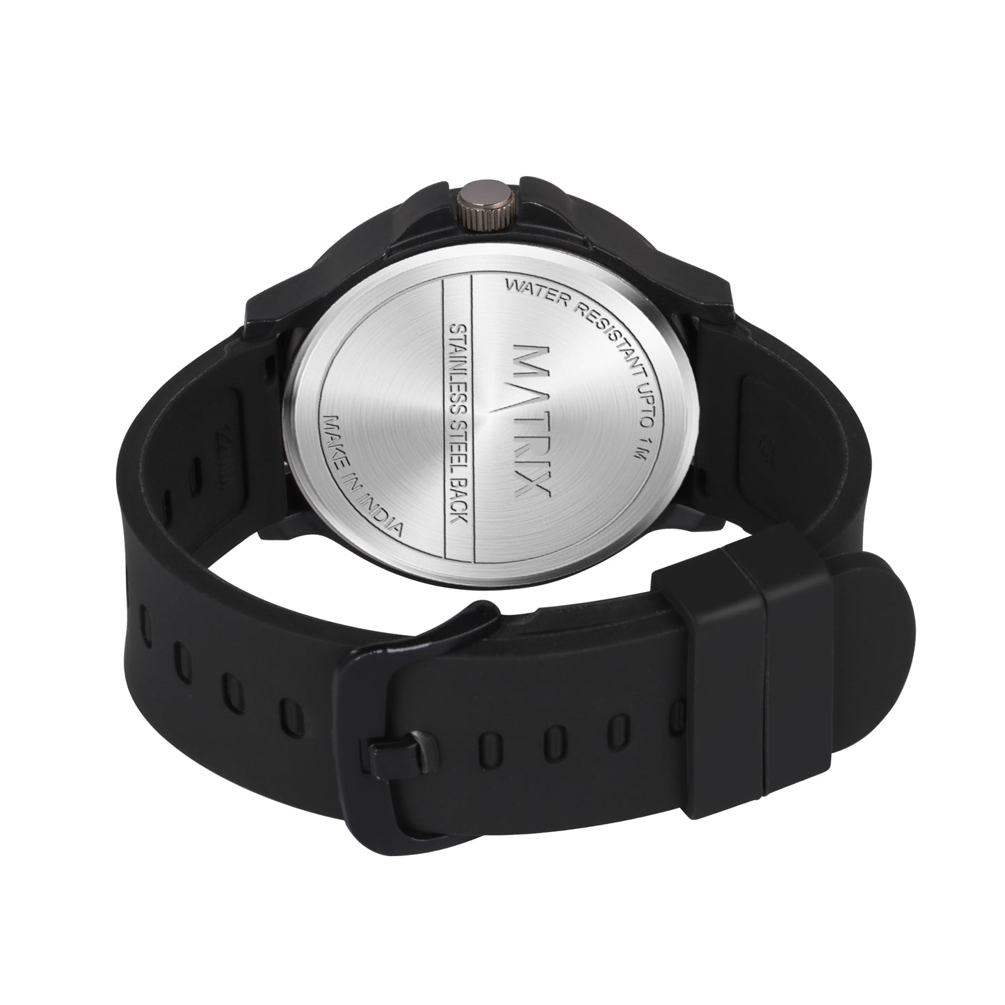 Matrix Day & Date Silicone Strap Analog Watch For Men & Boys