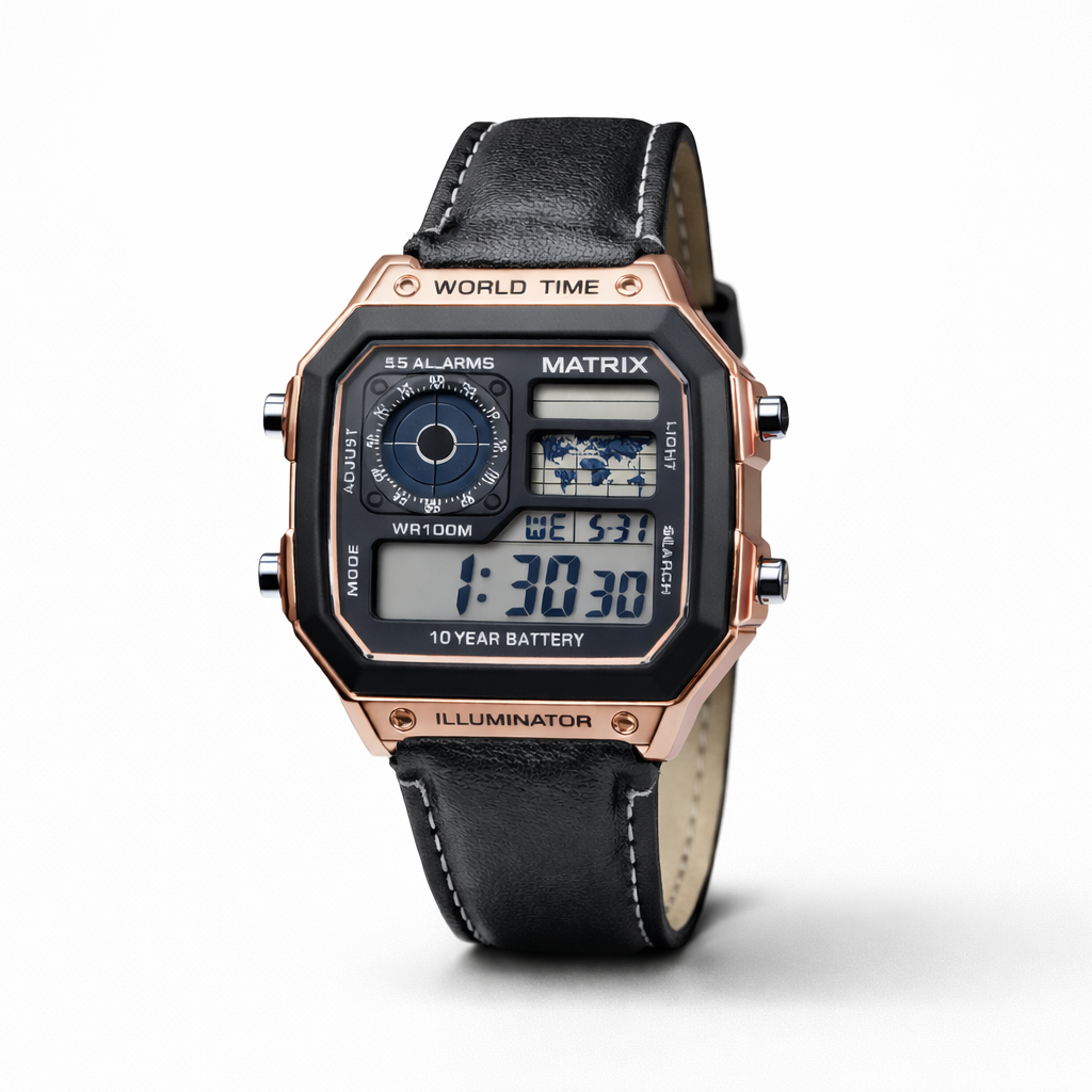 Matrix ILLUMINATOR World Time Sports Digital Watch For Men