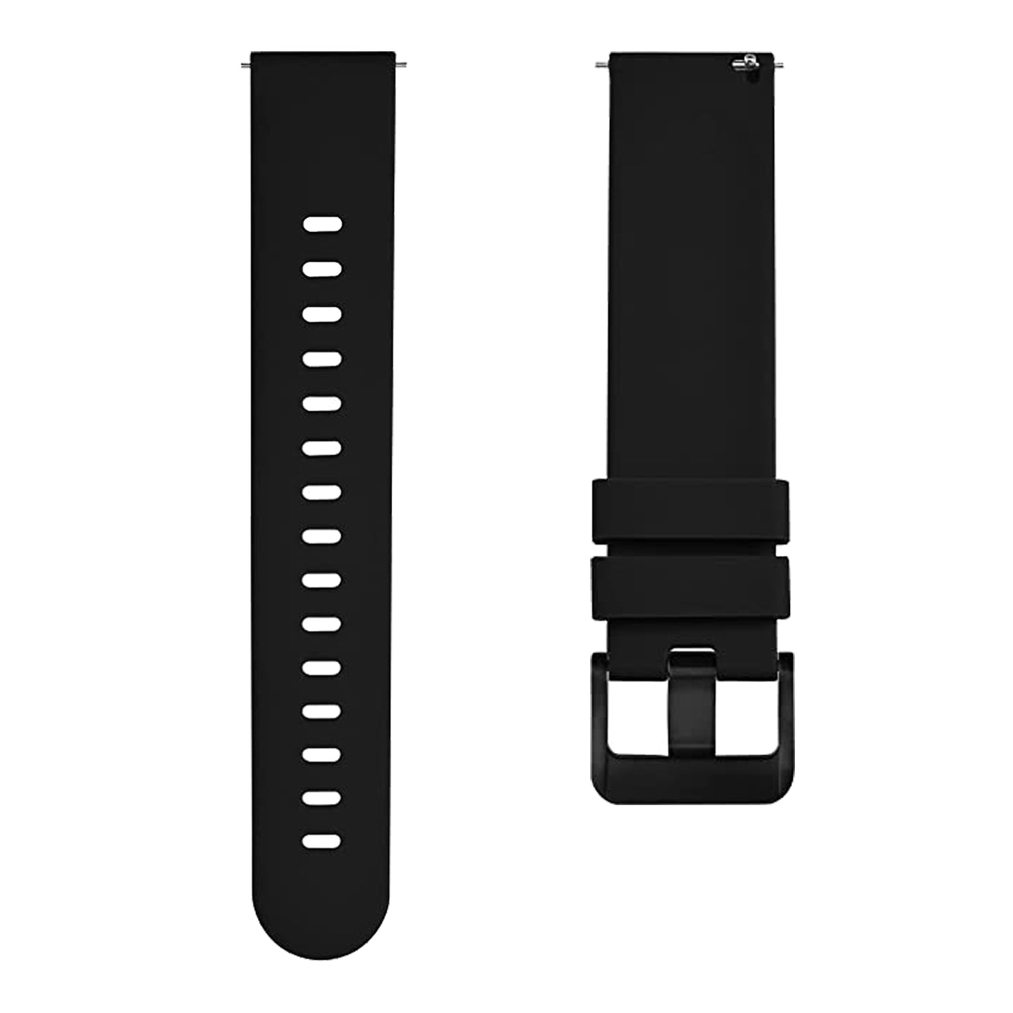 Matrix Accessorize 22MM Silicone Loop Strap (Colour :Black Plain)