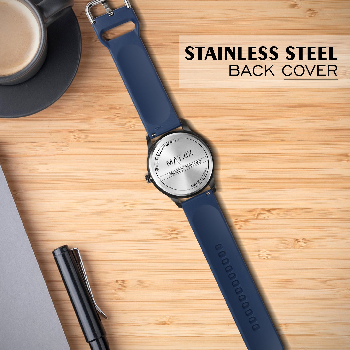 Matrix Classic Dial Silicone Strap Analog Watch for Men