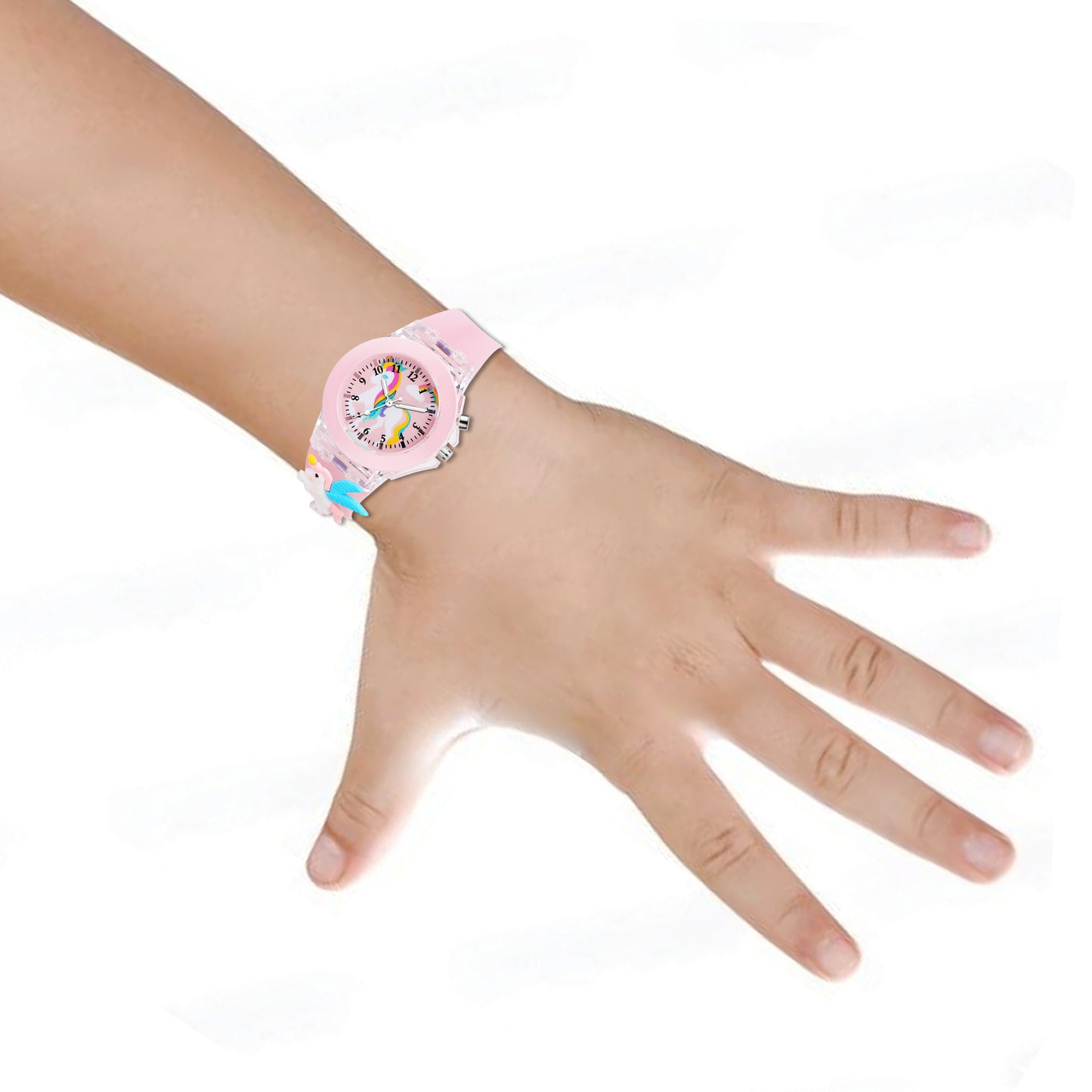 Matrix Analog 3D Unicorn On Strap With Lights Analog Watch for Kids