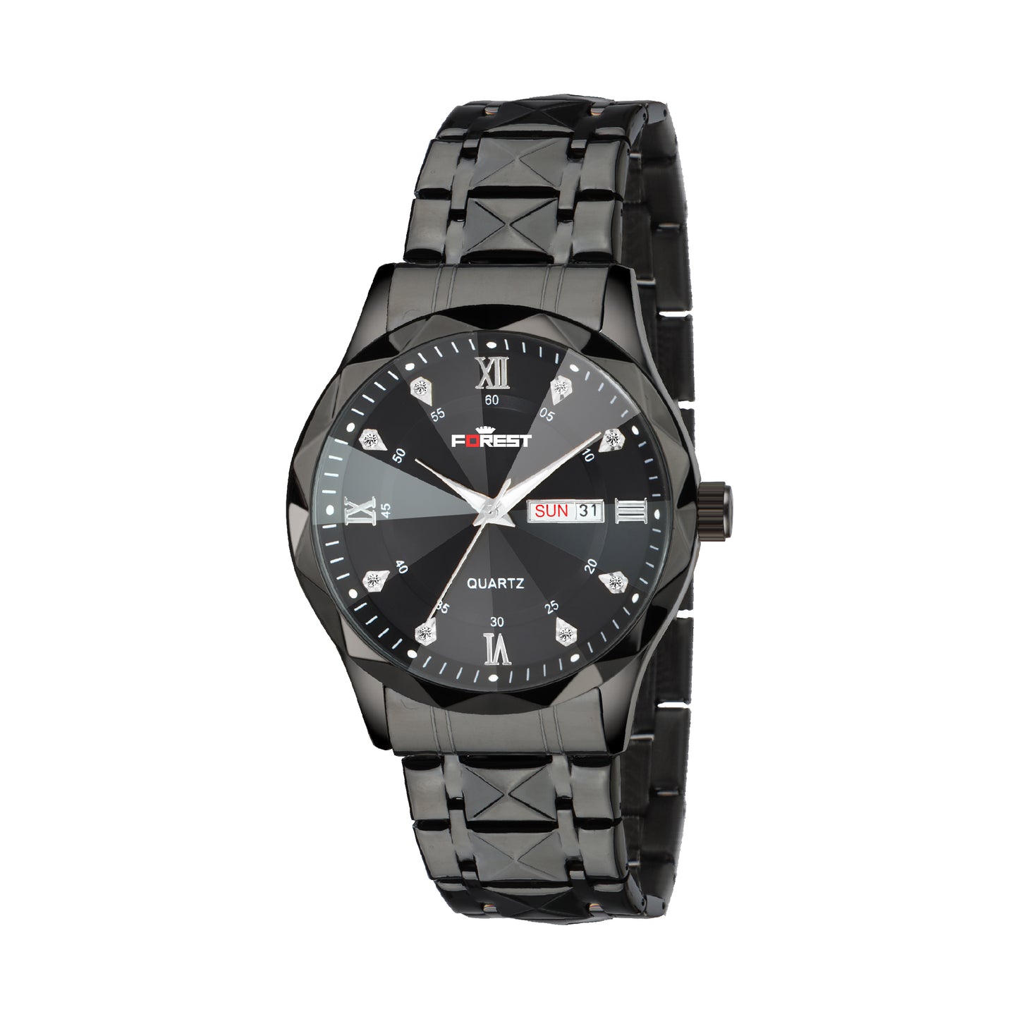 Matrix x Forest Edition Diamond Cut Analog Watch For Men