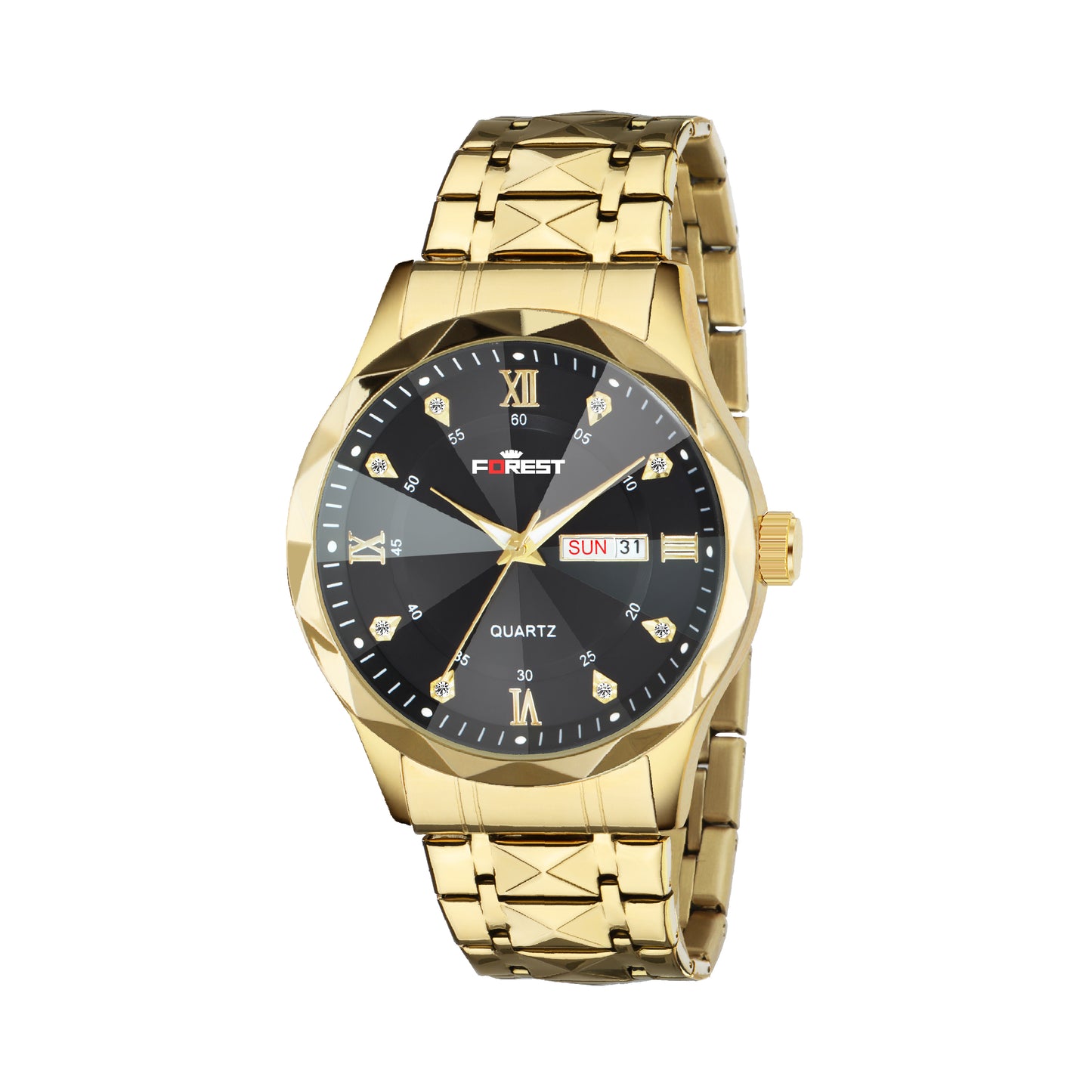 Matrix x Forest Edition Diamond Cut Analog Watch For Men