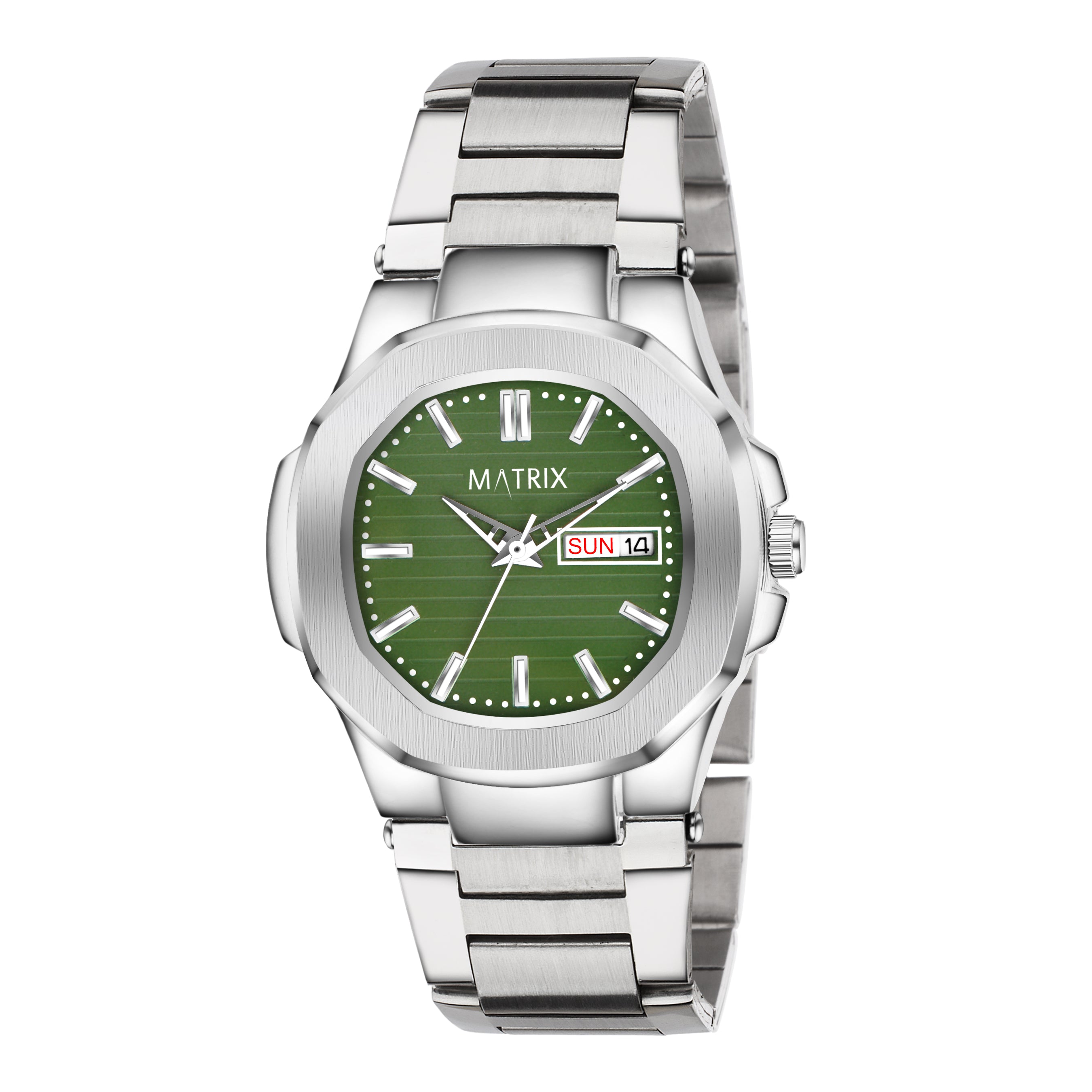 Matrix Octave Day Date With Stainless Steel Strap Analog Watch For Men ...