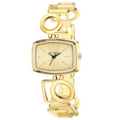 Matrix Timepiece Blush Collection | Designer Bracelet Chain Watch for Women