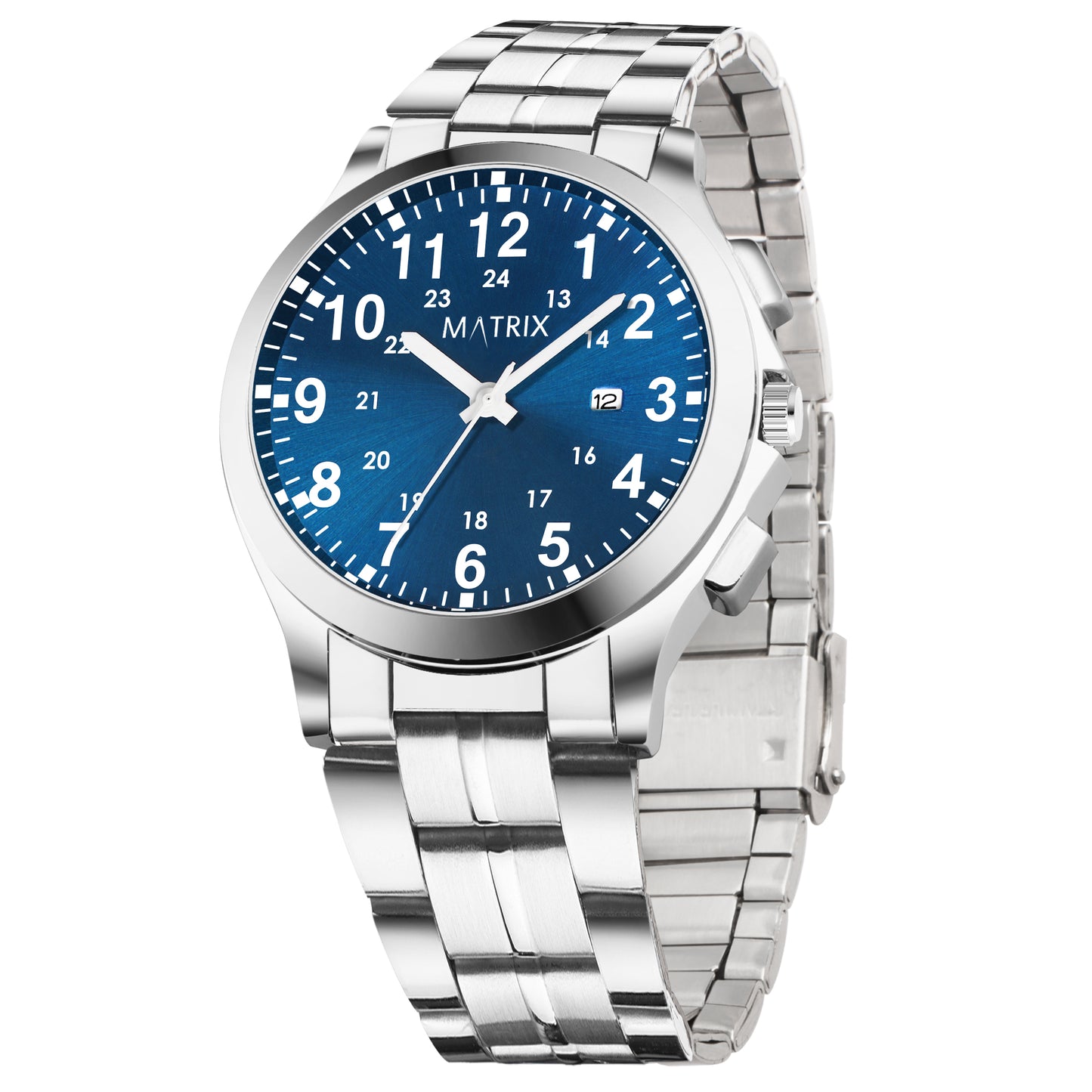 Matrix Classic Date Edition With Stainless Steel Strap Analog Watch for Men
