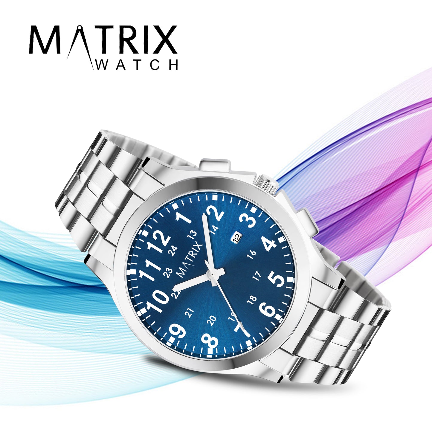 Matrix Classic Date Edition With Stainless Steel Strap Analog Watch for Men