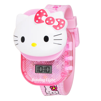 Matrix Premium Edition 3D Hello Kitty Face With Light Digital Watch for Kids