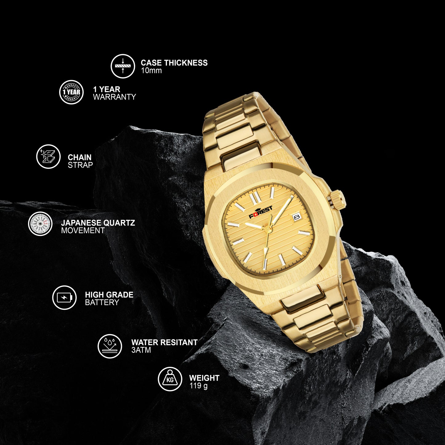 MATRIX Forest Vortex Analog Watch for Men & Boys