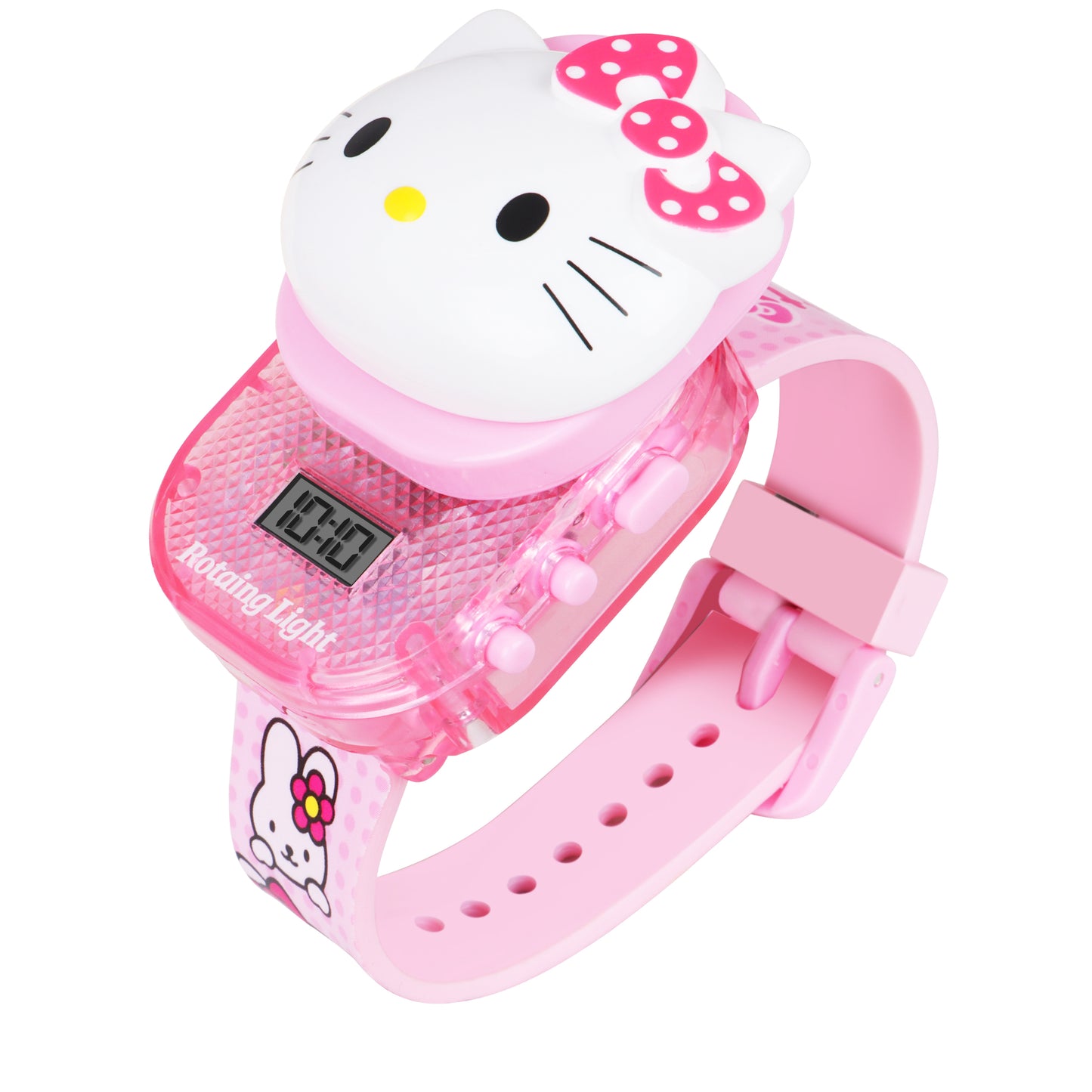 Matrix Premium Edition 3D Hello Kitty Face With Light Digital Watch for Kids
