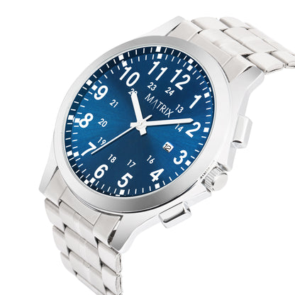 Matrix Classic Date Edition With Stainless Steel Strap Analog Watch for Men
