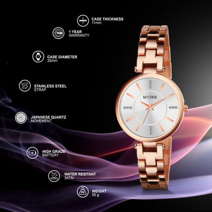 DAISY Stone Studded Bracelet Analog Watch for Women