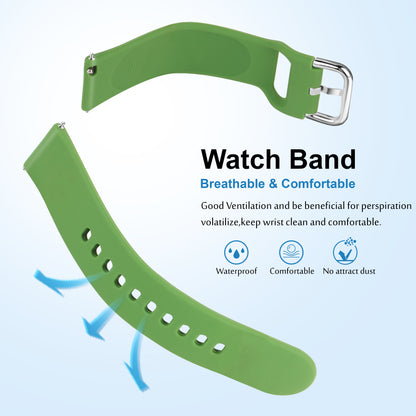 Matrix Accessorize 22MM Silicone Loop Strap (Colour : Green)