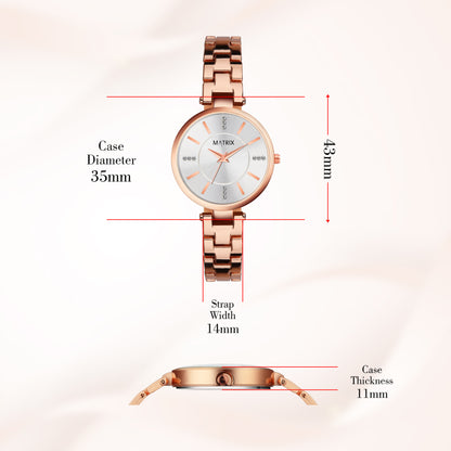 DAISY Stone Studded Bracelet Analog Watch for Women