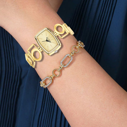 Matrix Timepiece Blush Collection | Designer Bracelet Chain Watch for Women