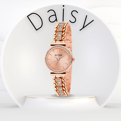 DAISY Stone Studded Bracelet Analog Watch for Women