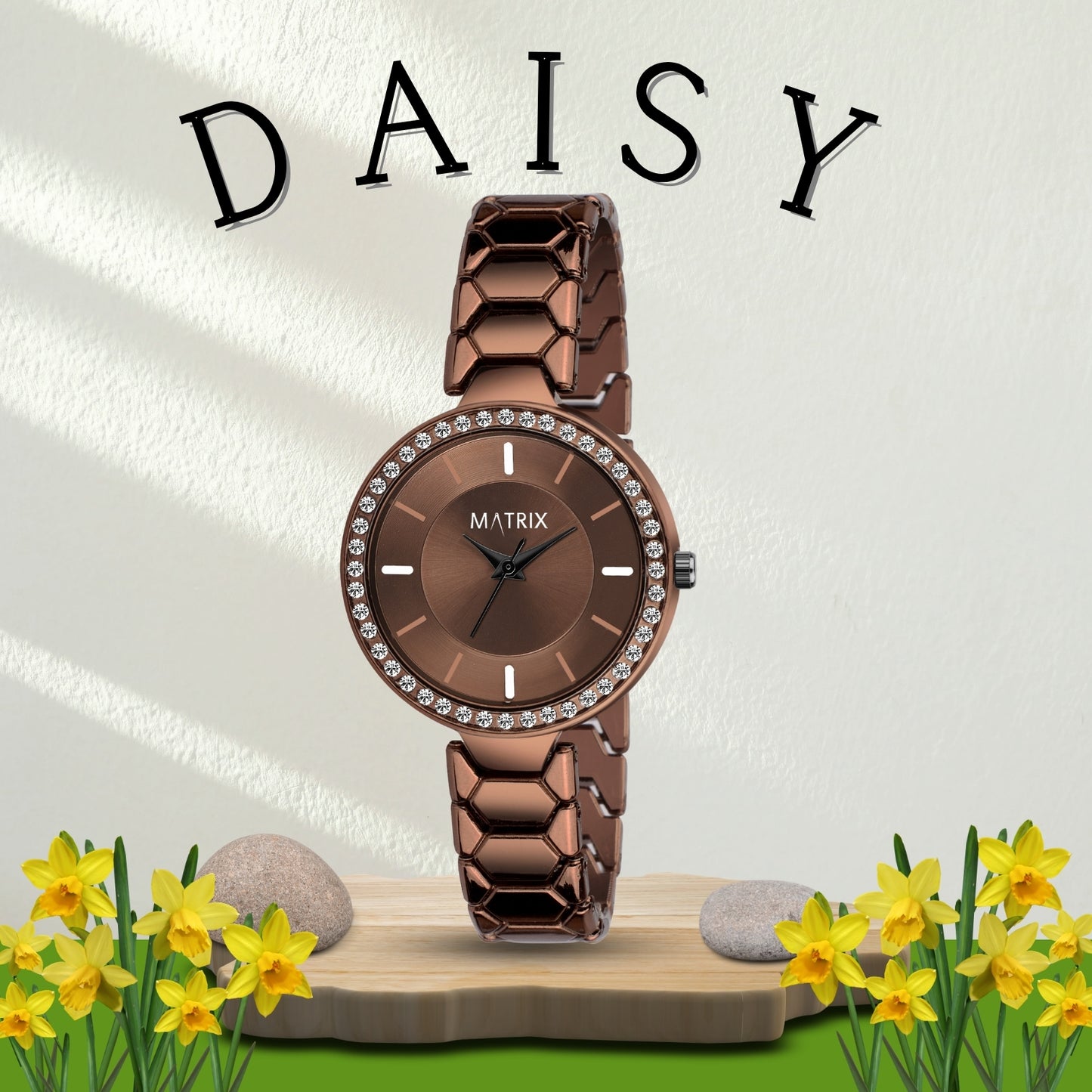 DAISY Stone Studded Bracelet Analog Watch for Women