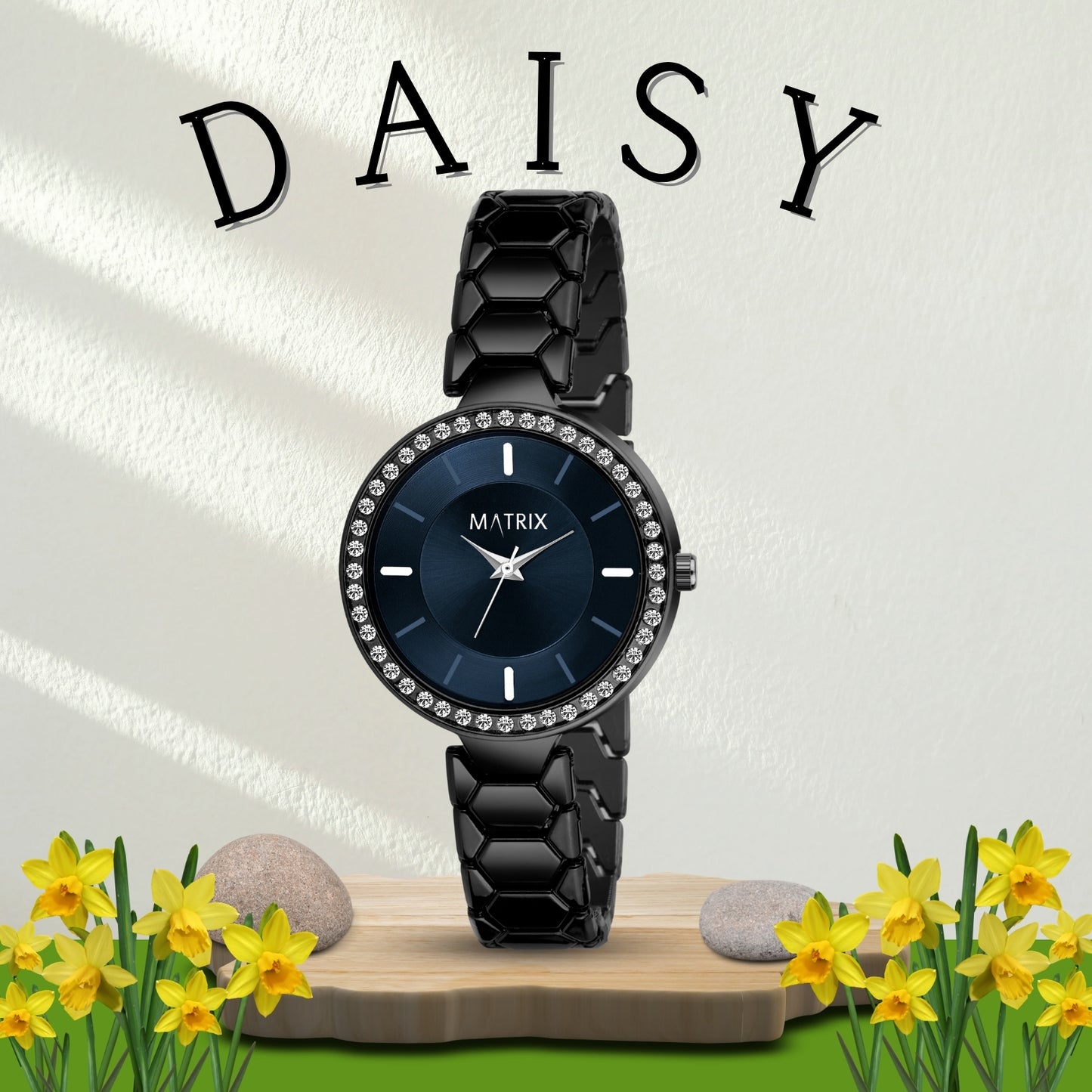 DAISY Stone Studded Bracelet Analog Watch for Women