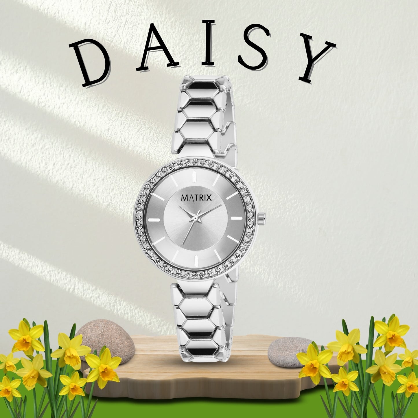 DAISY Stone Studded Bracelet Analog Watch for Women