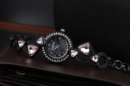 Matrix DAISY Stone Studded Bracelet Analog Watch for Women