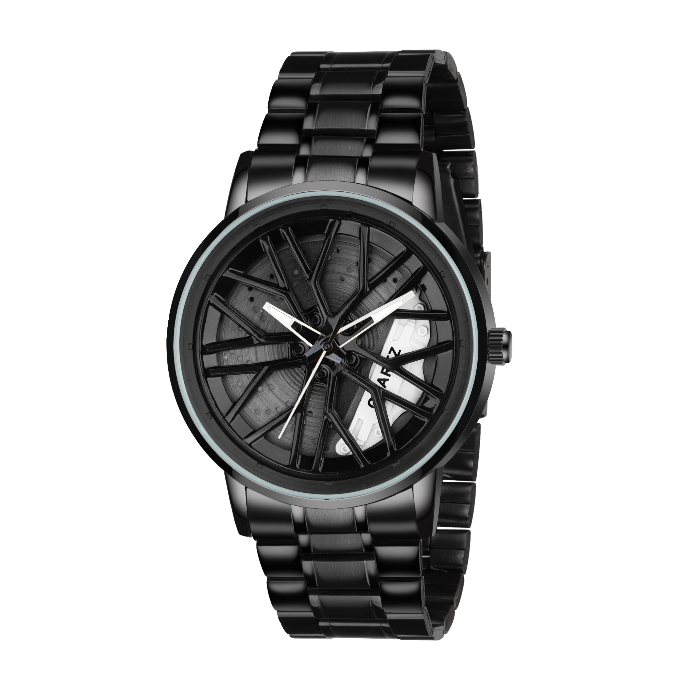 MotionX Rotating Roulette Dial Stainless Steel Strap Analog Watch for ...