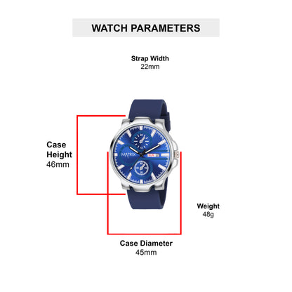 Matrix SUPERIOR 2.0 Day & Date Silicone Strap Analog Watch For Men & Boys