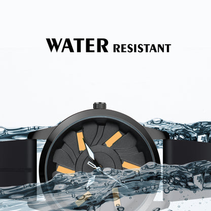 MotionX Rotating Dial With Radium Inside Black Mens Analog Watch