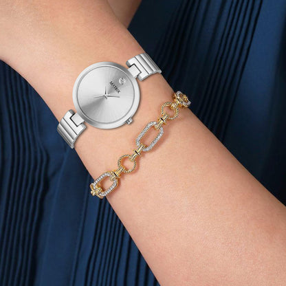 BLUSH Stone Stud Bracelet Style Analog Watch for Women