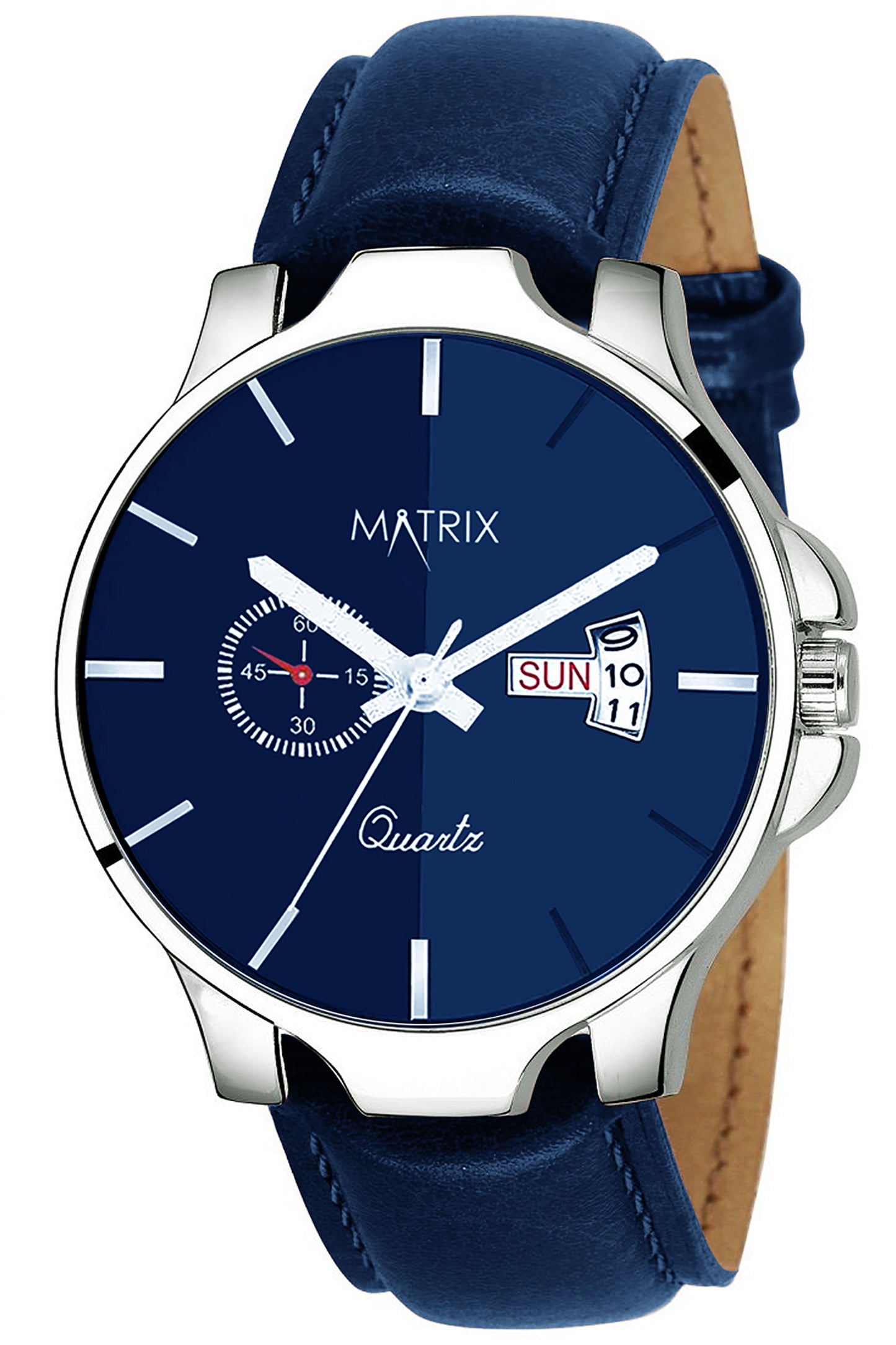 Matrix Classic Black Dial Leather Strap Analog Watch for Men