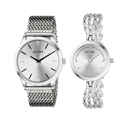 Matrix EVERBOND Analog Couple Watches For Men & Women