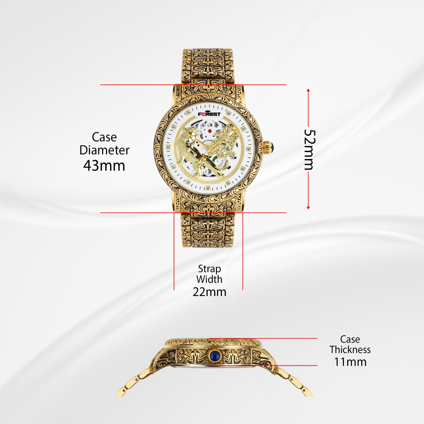 MATRIX Forest Dragon Analog Watch for Men & Boys