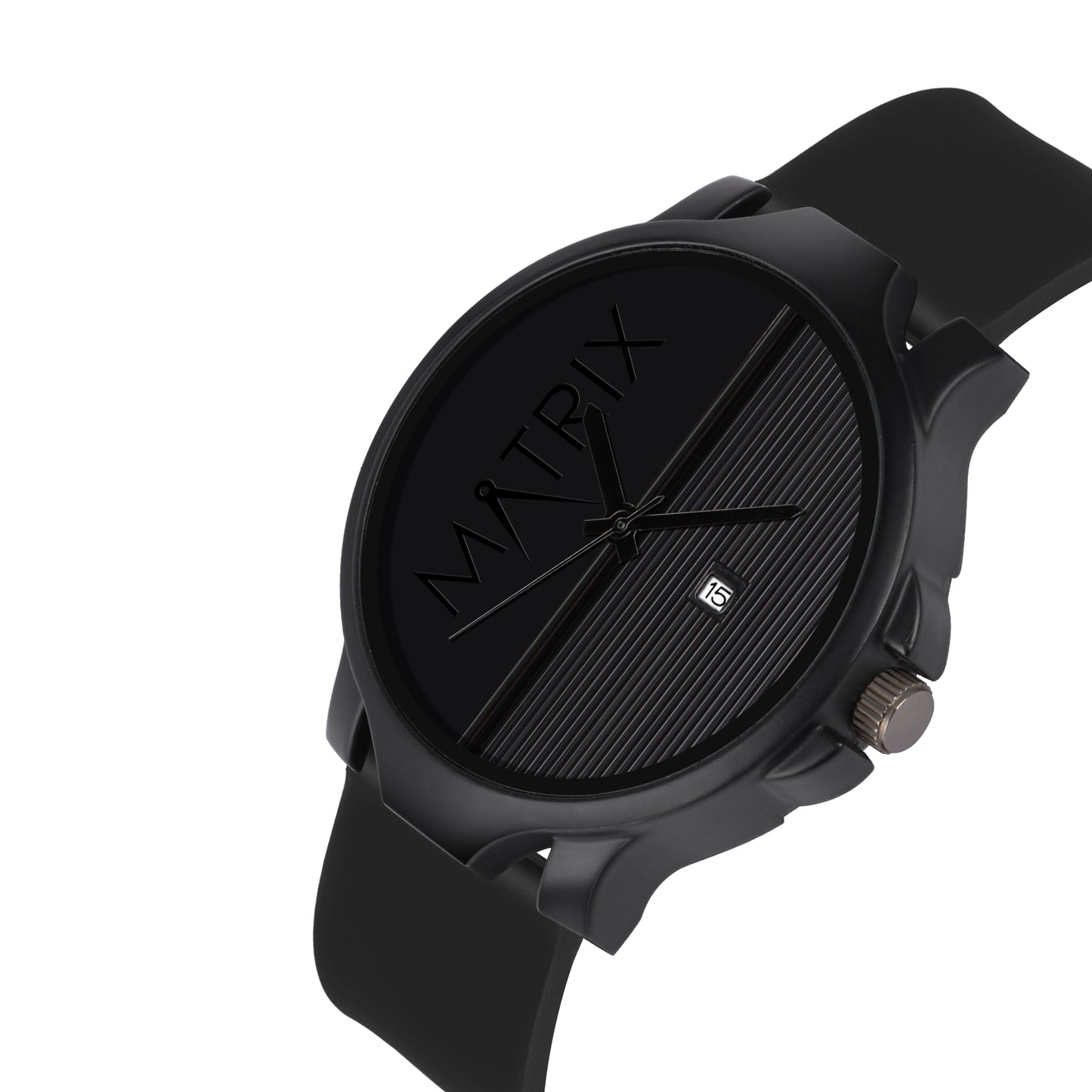 Matrix Day & Date Silicone Strap Analog Watch For Men & Boys