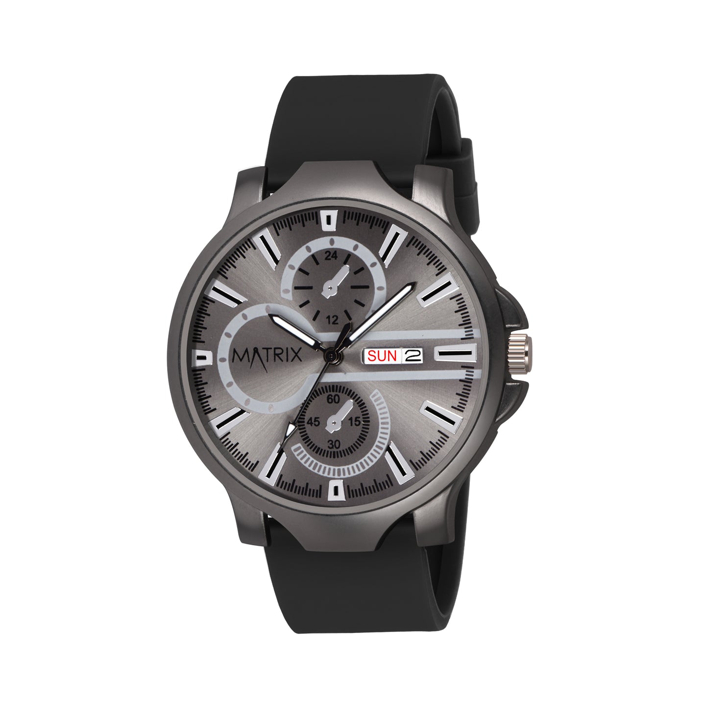 Matrix SUPERIOR 2.0 Day & Date Silicone Strap Analog Watch For Men & Boys