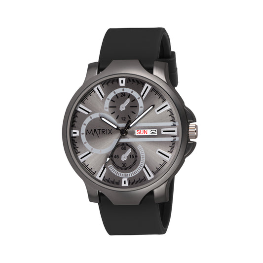 Matrix SUPERIOR 2.0 Day & Date Silicone Strap Analog Watch For Men & Boys
