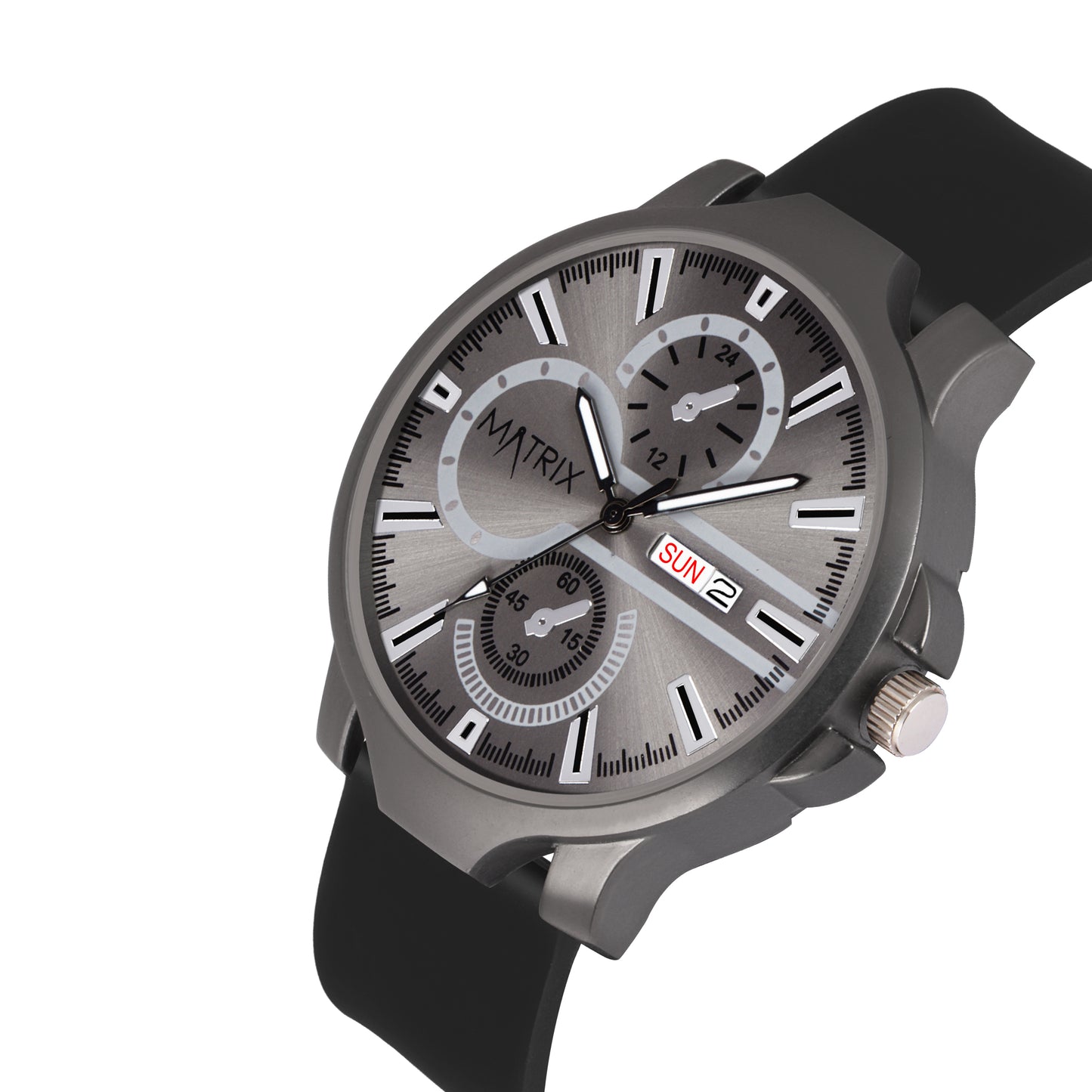 Matrix SUPERIOR 2.0 Day & Date Silicone Strap Analog Watch For Men & Boys