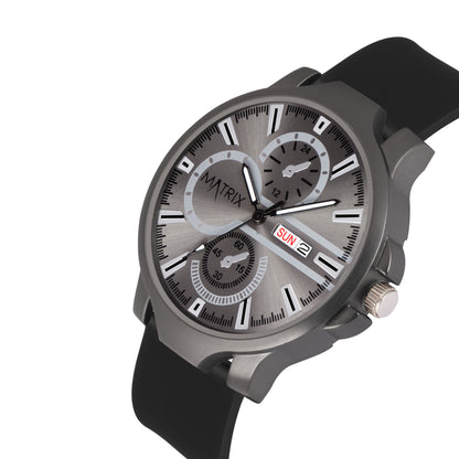 Matrix SUPERIOR 2.0 Day & Date Silicone Strap Analog Watch For Men & Boys