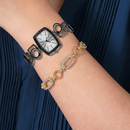 Matrix Timepiece Blush Collection | Designer Bracelet Chain Watch for Women