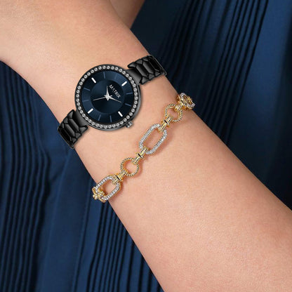 DAISY Stone Studded Bracelet Analog Watch for Women