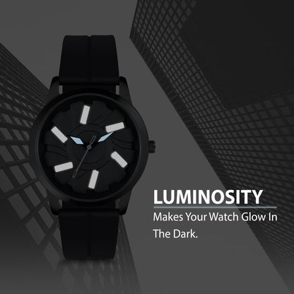 MotionX Rotating Dial With Radium Inside Black Mens Analog Watch