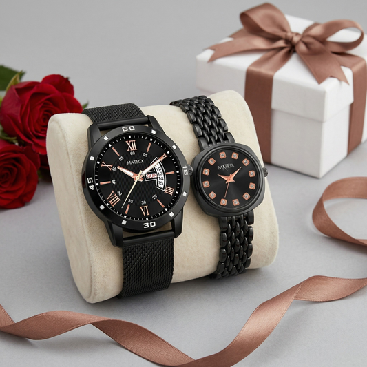 Matrix EVERBOND Analog Couple Watches For Men & Women