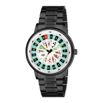 Matrix MotionX Rotating Roulette Dial With Stainless Steel Strap Analog Watch for Men