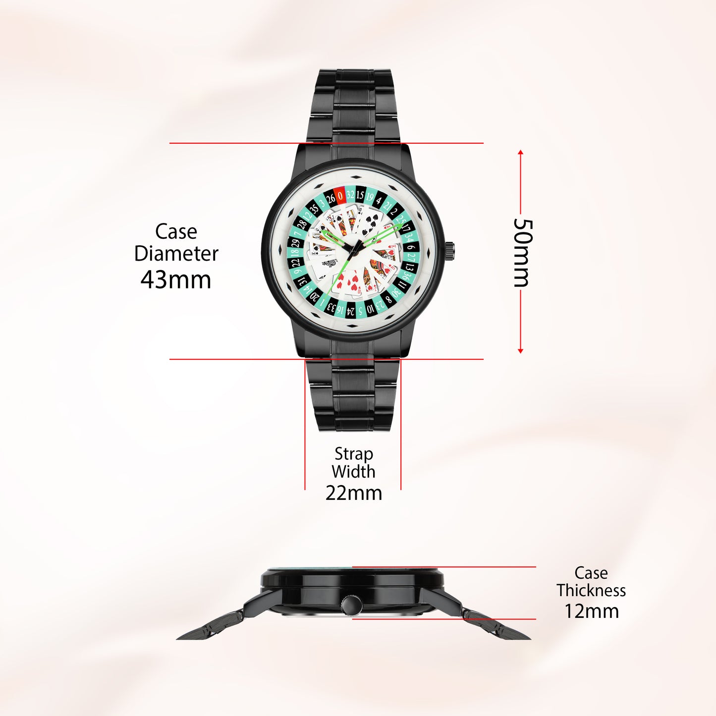 Matrix MotionX Rotating Roulette Dial With Stainless Steel Strap Analog Watch for Men