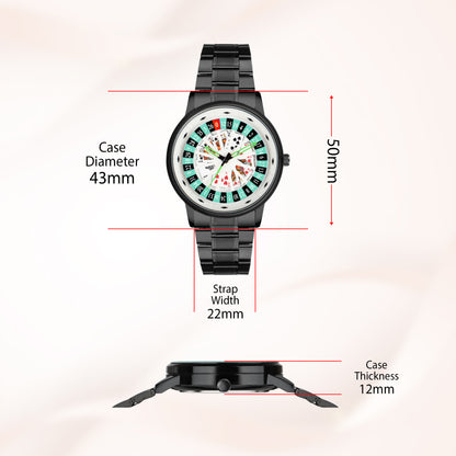 Matrix MotionX Rotating Roulette Dial With Stainless Steel Strap Analog Watch for Men