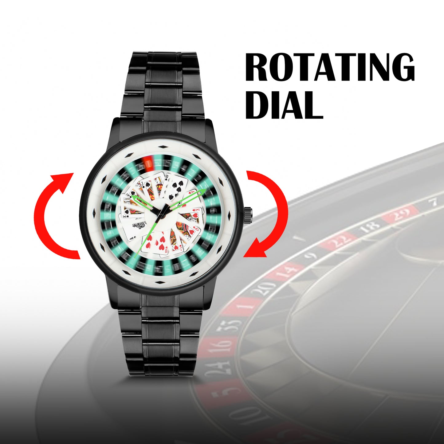 Matrix MotionX Rotating Roulette Dial With Stainless Steel Strap Analog Watch for Men