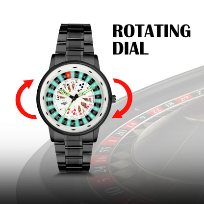 Matrix MotionX Rotating Roulette Dial With Stainless Steel Strap Analog Watch for Men