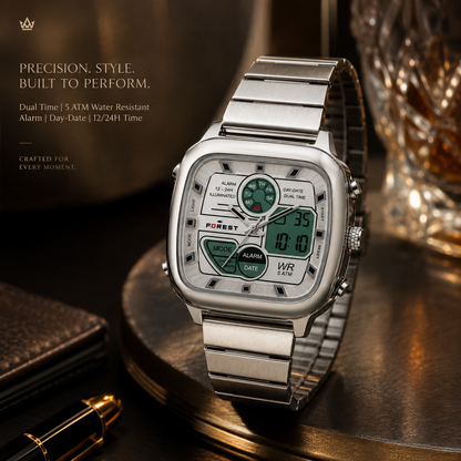 Matrix x Forest Edition ALPHA Digital Stainless Steel Sports Watch  for Men & Boys