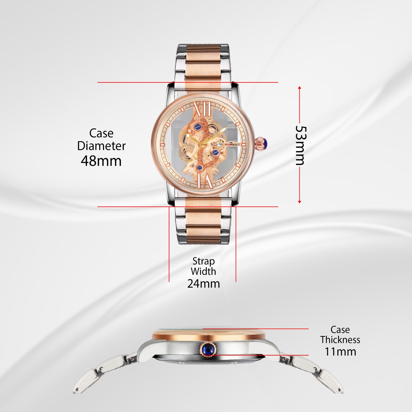 MATRIX Forest Skeleton Analog Watch for Men & Boys