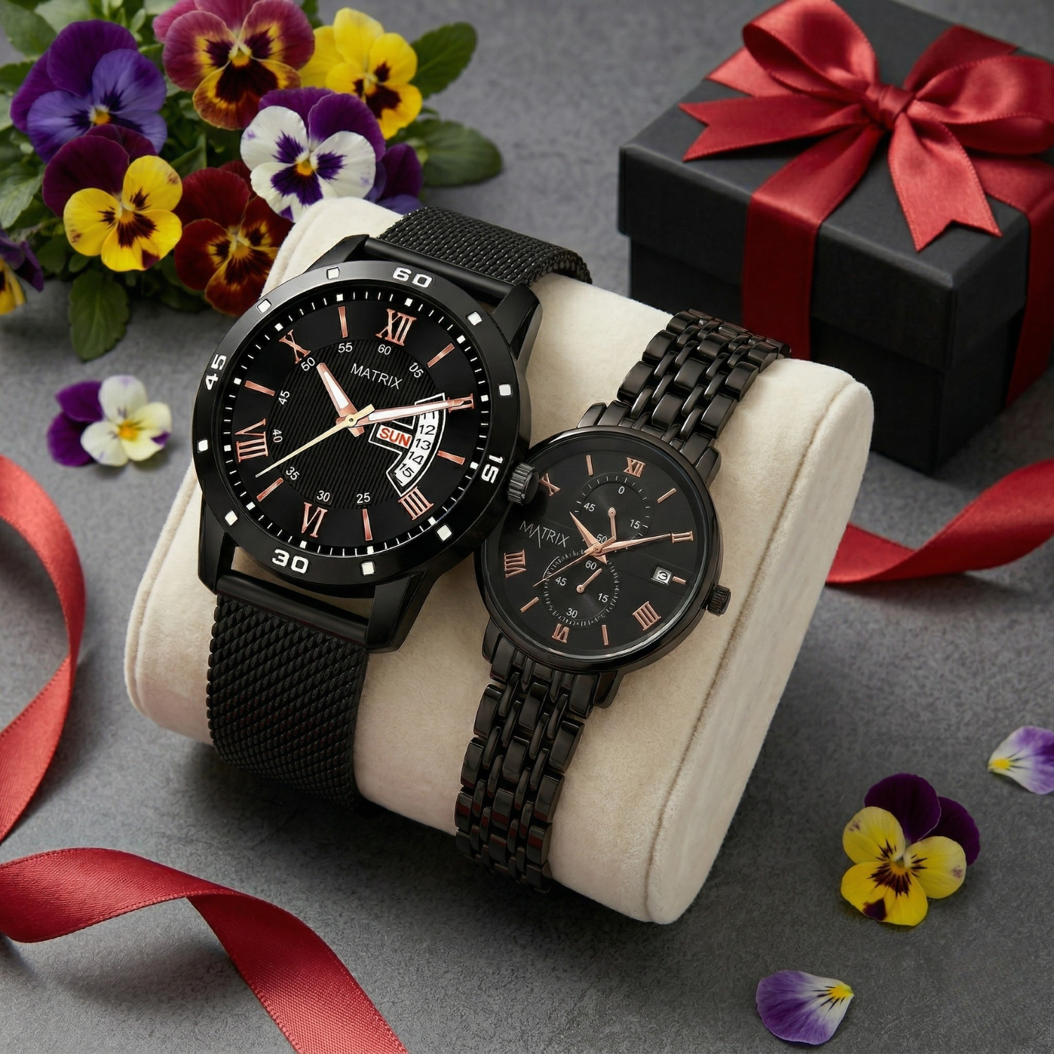 Matrix EVERBOND Analog Couple Watches For Men & Women – Matrix Timepiece