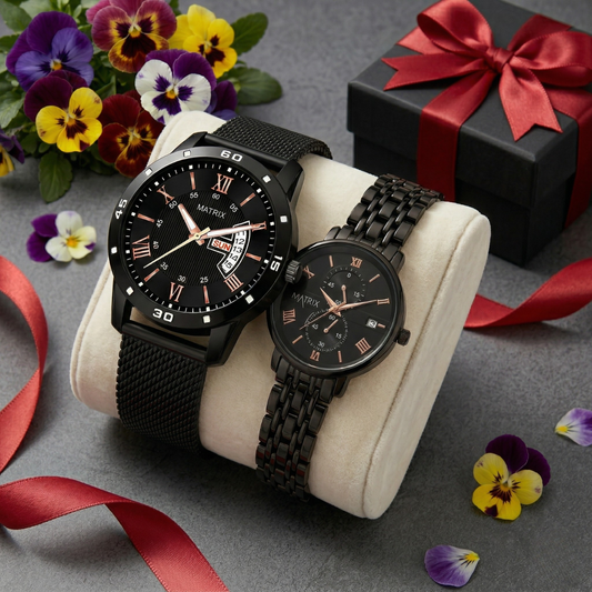 Matrix EVERBOND Analog Couple Watches For Men & Women