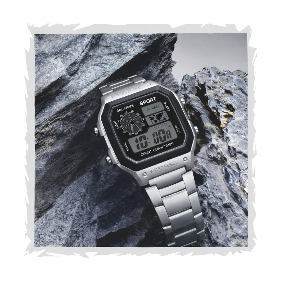 Matrix Sportz Digital Stainless Steel Sports Watch for Men & Boys ...
